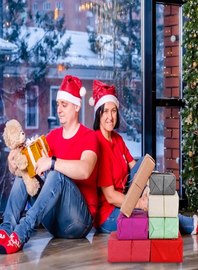 بيشيدا لفة ورق تغليف لامع باللون الأحمر النبيذي من بيشيدا، 17 بوصة × 32.8 قدم، لون موحد، ورق تغليف هدايا لامع، ورق تغليف لأعياد الميلاد، وحفلات الزفاف، وحفلات التخرج، وعيد الميلاد - Image 4